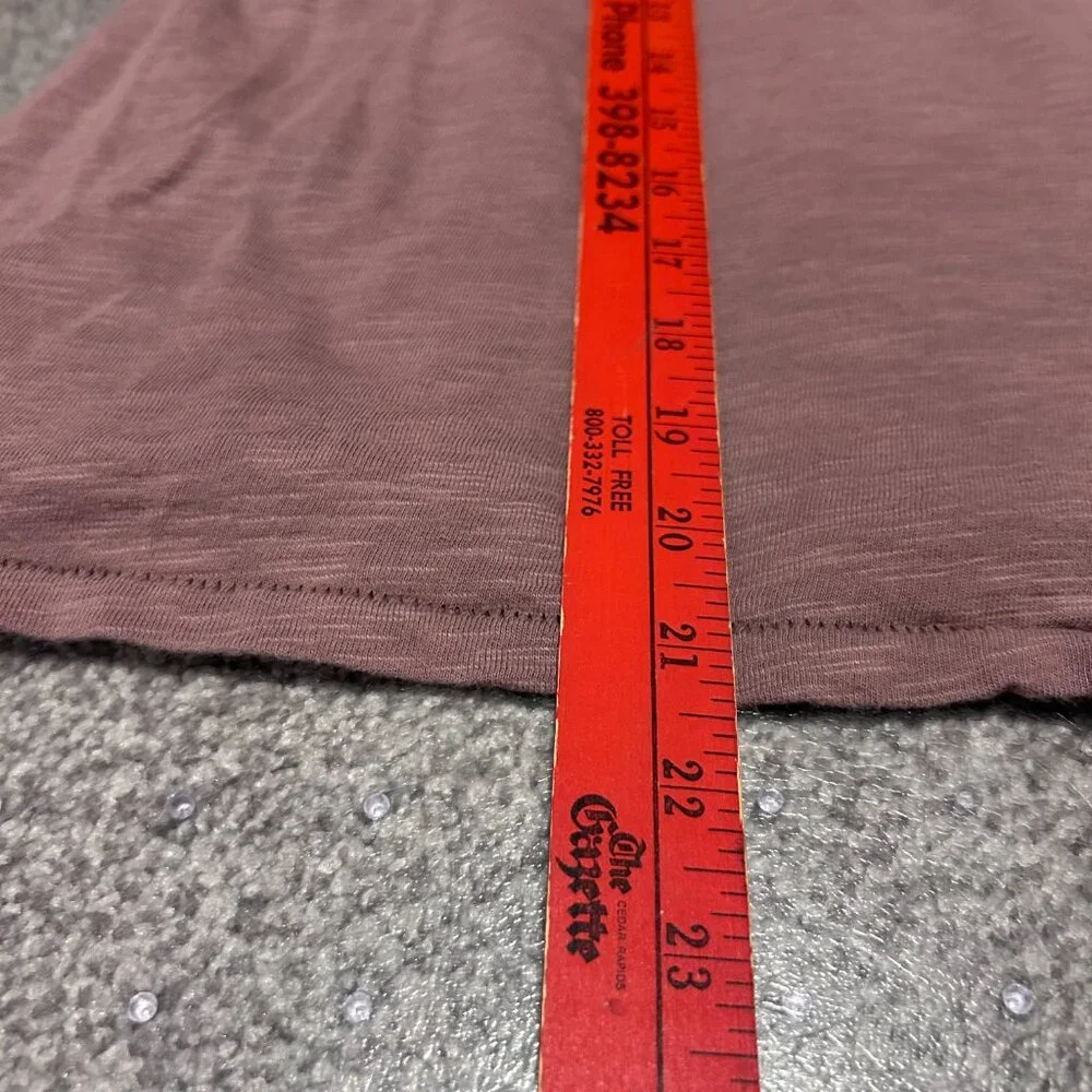 We the Free Cotton Long Sleeve Tee Purple Muave Relaxed - Picture 7 of 7